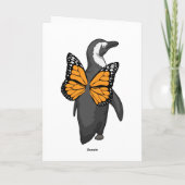 Penguin Butterfly Flügel Karte (Rückseite)