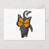 Penguin Butterfly Flügel Postkarte (Vorderseite)