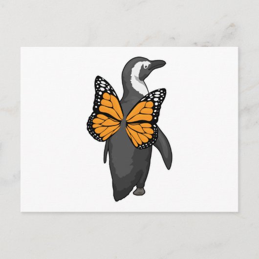 Penguin Butterfly Flügel Postkarte (Vorderseite)