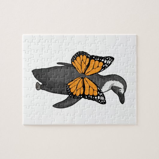 Penguin Butterfly Flügel Puzzle (Horizontal)