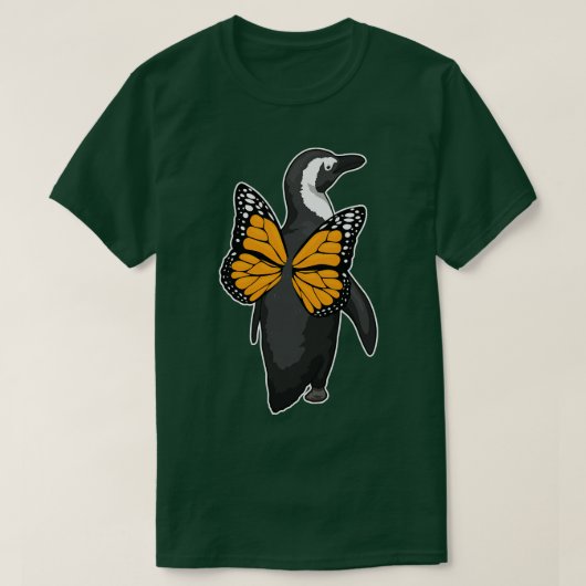 Penguin Butterfly Flügel T-Shirt (Design vorne)