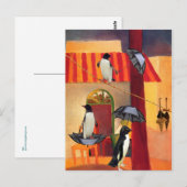 Penguin Cafe Postkarte (Vorne/Hinten)