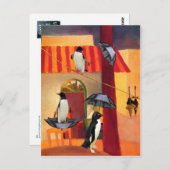 Penguin Cafe Postkarte (Vorne/Hinten)