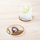 Penguin Cafe Sandstone Untersetzer (Seite)