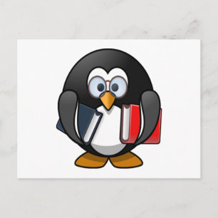 Penguin Carried Books Postkarte