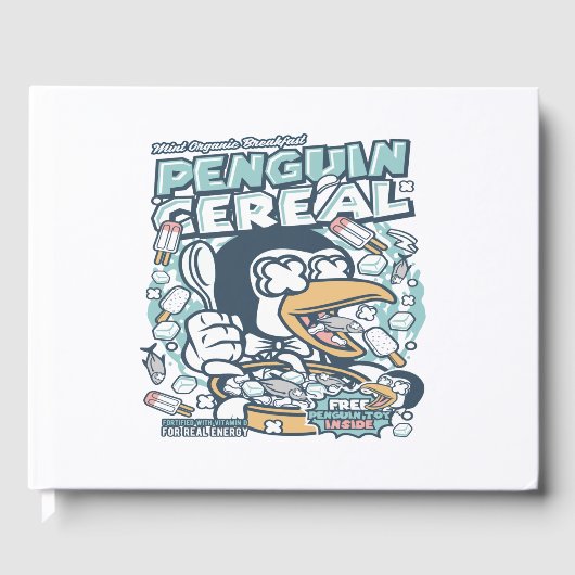 Penguin Cereal Box Gästebuch (Vorderseite)