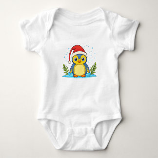 Penguin Cheer Holiday Baby Strampler