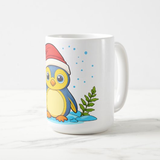 Penguin Cheer Holiday Kaffeetasse (VorderseiteRechts)