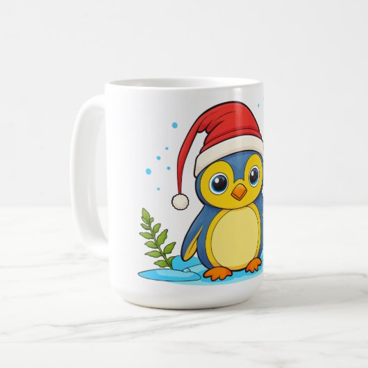 Penguin Cheer Holiday Kaffeetasse (Vorderseite Links)
