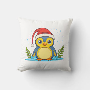 Penguin Cheer Holiday Kissen