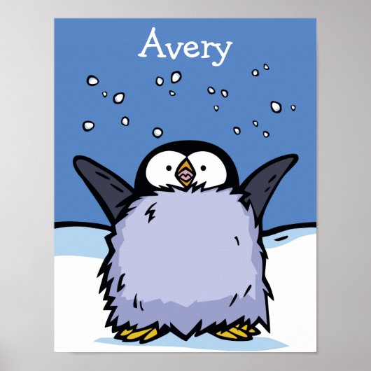 Penguin Chick Happy Poster (Vorne)