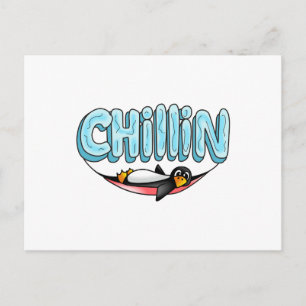 PENGUIN CHILLIN POSTKARTE