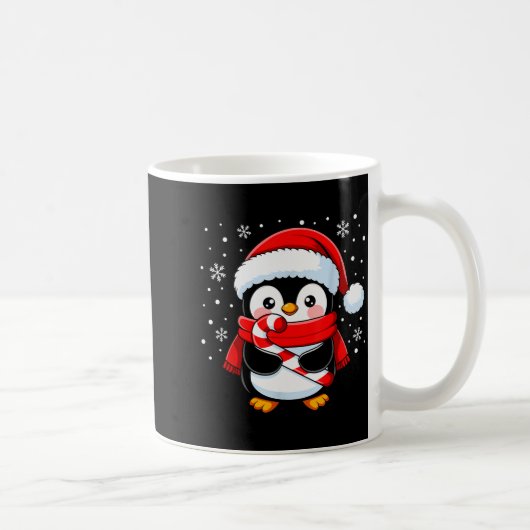 Penguin Christmas Candy Cane Winter Toddler Girl B Kaffeetasse (Rechts)