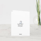 Penguin Christmas Card Dankeskarte (Rückseite)