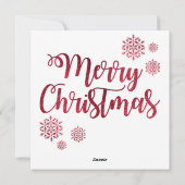 Penguin Christmas Card Feiertagskarte (Rückseite)