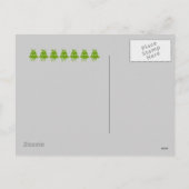 Penguin Christmas Card Feiertagspostkarte (Rückseite)