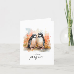 Penguin Christmas Card Husband-Ehefrau Feiertagskarte