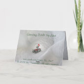 Penguin Christmas Card von Janz Feiertagskarte (Rückseite)