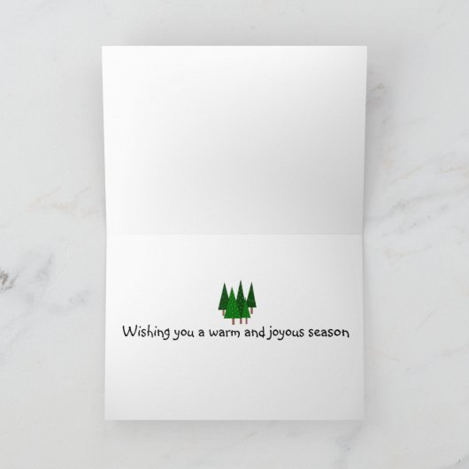 Penguin Christmas Greetings Feiertagskarte (Innenseite)