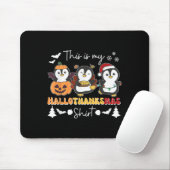 Penguin Christmas Halloween This Is My Hallothanks Mousepad (Mit Mouse)