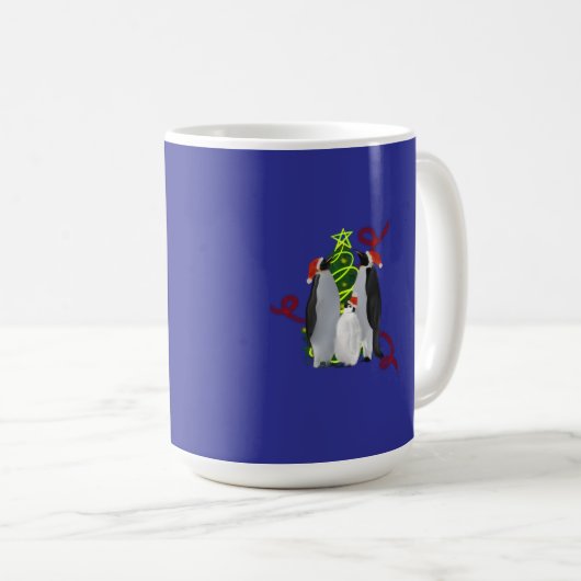 Penguin Christmas Kaffeetasse (VorderseiteRechts)