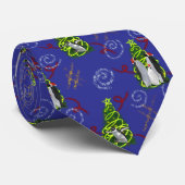 Penguin Christmas Krawatte (Gerollt)