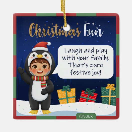 Penguin Christmas Ornament (Vorderseite)