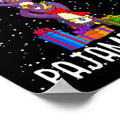 Penguin Christmas Pajama Shirt Penguin Lover Gift Poster (Ecke)