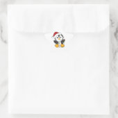 Penguin Christmas Snow Winter Animals Penguins Adu Stern-Aufkleber (Tasche)