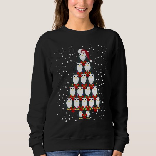 Penguin Christmas Tree Merry Christmas Xmas 2022 M Sweatshirt (Vorderseite)