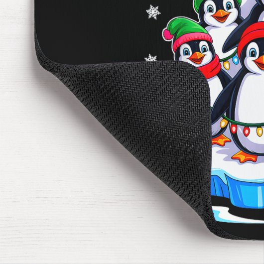 Penguin Christmas Tree Penguin Lover Xmas For Men Mousepad (Ecke)