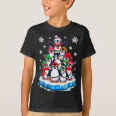 Penguin Christmas Tree Penguin Lover Xmas For Men T-Shirt (Vorderseite)