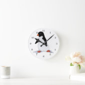 Penguin Clock Runde Wanduhr (Zuhause)