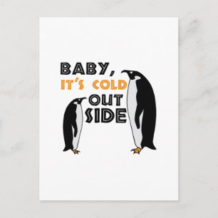 Penguin Cold Postkarte