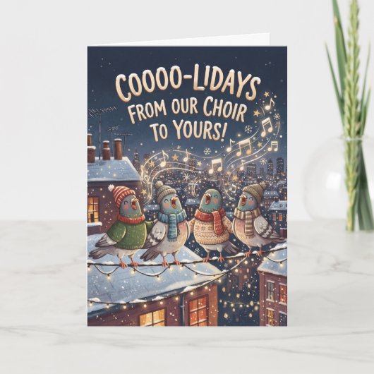 Penguin Coldays Weihnachtskarte Karte (Vorderseite)