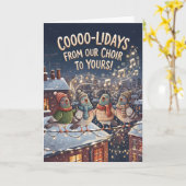 Penguin Coldays Weihnachtskarte Karte (Gelbe Blume)