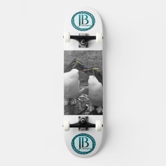 Penguin Colour Splash Skateboard (Vorderseite)