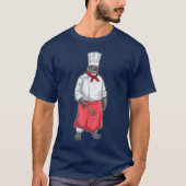 Penguin Cook Chef hat Cooking T-Shirt (Vorderseite)