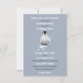 Penguin Corporate Christmas Party Einladung (Vorderseite)