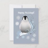 Penguin Corporate Christmas Party Einladung (Rückseite)