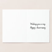 Penguin Couple Anniversary Card Folienkarte (Innenseite)