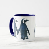 PENGUIN COUPLE HOLDING HÄNDS TASSE (Vorderseite Links)