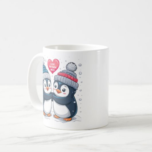 Penguin Couple Kaffeetasse (Vorderseite Links)