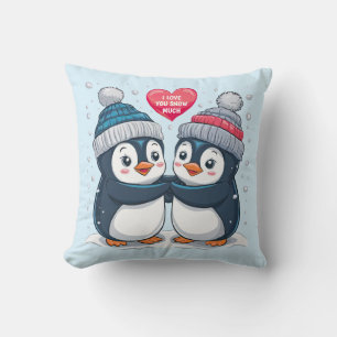 Penguin Couple Kissen