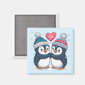 Penguin Couple Magnet (Vorderseite/Rückseite)