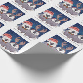 Penguin Couple Niedlich Weihnachten Weihnachten un Geschenkpapier (Ecke)