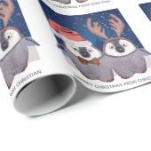 Penguin Couple Niedlich Weihnachten Weihnachten un Geschenkpapier (Rolleneckpunkt)