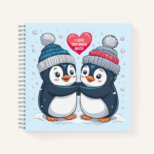 Penguin Couple Notizblock (Vorderseite)