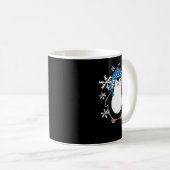 Penguin Cute penguin winter snowflakes 2 Kaffeetasse (VorderseiteRechts)