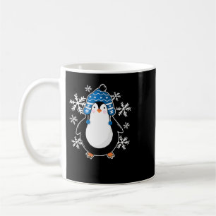 Penguin Cute penguin winter snowflakes 2 Kaffeetasse